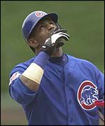 Chicago Cubs' Sammy Sosa missed their game against the Atlanta Braves