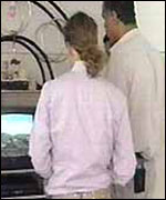 The boys' father showed the tape to the BBC's Orla Guerin