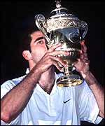 Former champion Pete Sampras