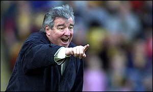 Venables pictured on the touchline