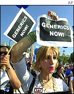 Protesters call for generic Aids drugs