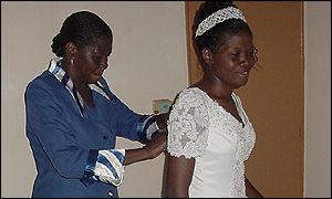 Michele gets dressed