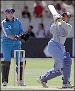Anjum Chopra batting in England in 1999