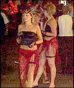 Britons enjoying a night out