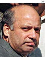 Former premier Nawaz Sharif