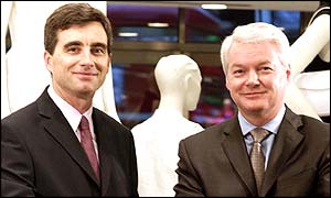 M&S chief executive Roger Holmes (left) and chairman Luc Vandevelde 