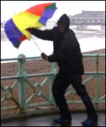 The inclement weather may be putting off visitors