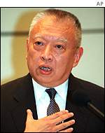 Hong Kong leader Tung Chee-hwa 