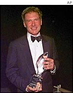 Harrison Ford with a US People's Choice award