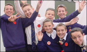 Students from Ysgol Dinas Bran in Llangollen