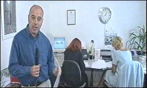 Rob Pittam visits internet service provider Ammnet in Staffordshire