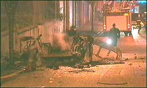 A controlled explosion was carried out on the van