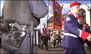 There was tight security for the parades