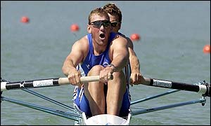 Matthew Pinsent and James Cracknell in Lucerne