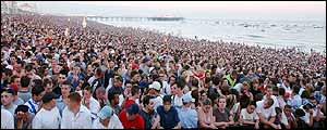 Crowds at Brighton