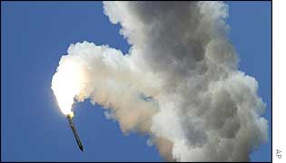 Booster tumbling to earth