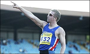 Tim Benjamin triumphs in the 400m