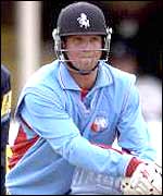 Kent's Robert Key goes for a sweep