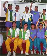 Bleninda Clark holds the World Cup