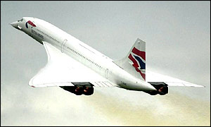 Concorde in flight