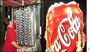 Coke vending machine