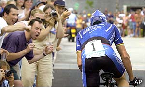 Lance Armstrong was expected to take this stage but was 10 seconds behind Botero