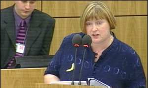 Finance Minister Edwina Hart