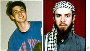 Left: Undated picture of Lindh as a teenager. Right: Lindh at religious school.