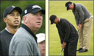 Tiger Woods and Mark O'Meara are good friends on the Tour