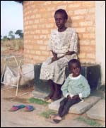 Lawrence and his grandmother, Agnes (Pic: Red Cross)