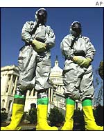 Guards prepared for anthrax attack