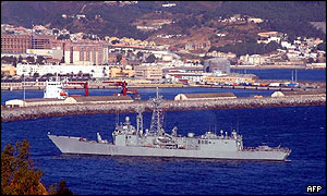 Spanish warship of Ceuta