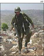 Israeli soldier near Emmanuel