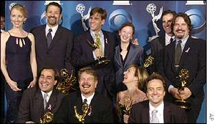 The cast and crew of The West Wing 