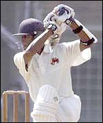 Wasim Jaffer driving through the covers