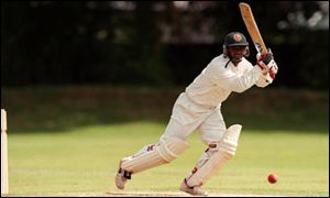 Islam plays a cover drive