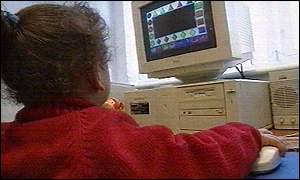 toddlers using computer