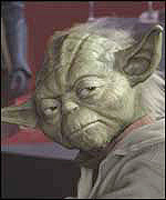 Yoda from the film Star Wars: Episode II
