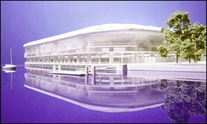 An artist's impression of the redeveloped Craven Cottage