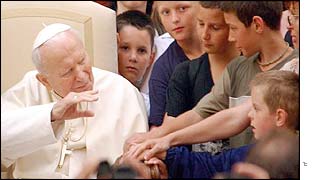 John Paul II with children
