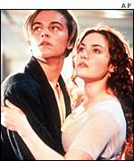 A scene from the film Titanic 