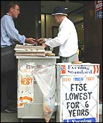 Evening Standard vendor