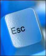 Escape key on keyboard