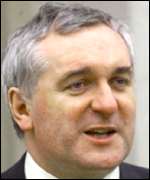 Irish Taoiseach Bertie Ahern