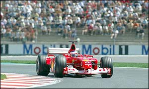 Rubens Barrichello finishes third