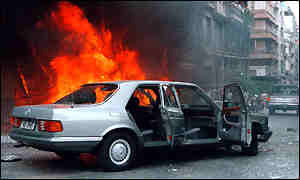 Attack on Greek finance minister's car in 1992