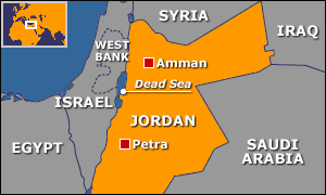 Map of Jordan