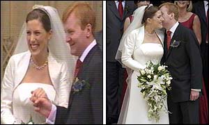 Mr and Mrs Kennedy pose for photos