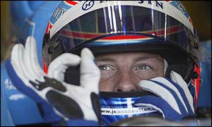 Jenson Button in the pits