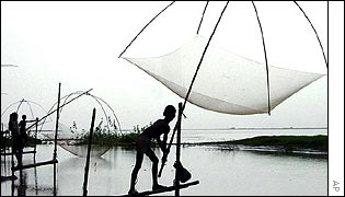 Brahmaputra river in spate